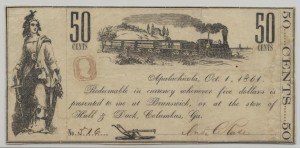 Jan 1, 1855 .50 Cent Note