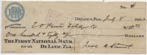 1912 $180 Issued Check