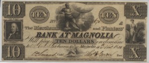 1833 $10 "A" Plate Note