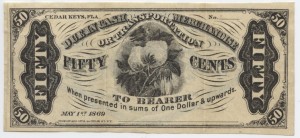 1869 50 Cent Note