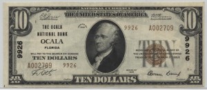 1929 Type 2 $10 Note Charter #9926