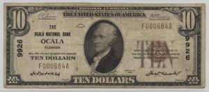 1929 Type 1 $10 Note Charter #9926
