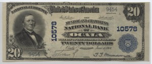 1902 Plain Back $20 Note Charter #10578