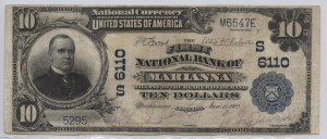 1902 Plain Back $10 Note Charter #6110