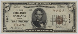 1929 Type 1 $5 Note Charter #6110