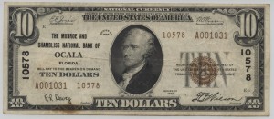 1929 Type 2 $10 Note Charter #10578