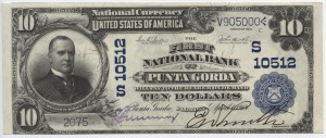1902 Plain Back $10 Note Charter #10512