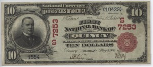 1902 Red Seal $10 Note Charter #7253