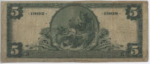 1902 Date Back $5 Note Charter #7865
