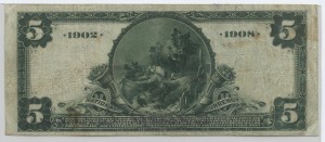 1902 Date Back $5 Note Charter #6370