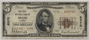 1929 Type 2 $5 Note Charter #6370