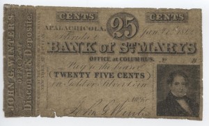 1842 25 Cent Note