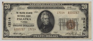 1929 Type 2 $20 Note Charter #13214