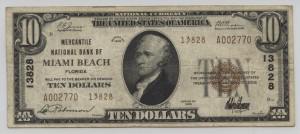1929 Type 2 $10 Note Charter #13828