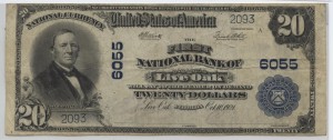 1902 Plain Back $20 Note Charter #6055