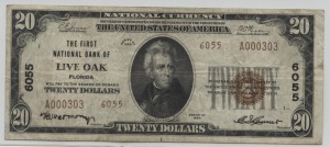 1929 Type 2 $20 Note Charter #6055