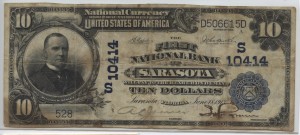1902 Plain Back $10 Note Charter #10414