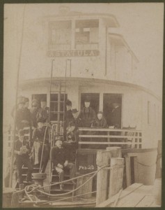 The Astatula Steamboat actual photo from Feb 20, 189_ (2 of Hart's 2 Steamboats)