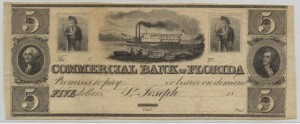 1830's $5 Unissued Remainder Note
