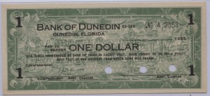 1933 Bank of Dunedin $1