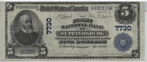 1902 Plain Back $5 Note Charter #7730