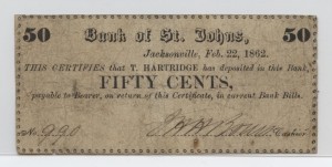 1862 .50 Cent Note