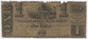 1841 $1 Note Signed Gov. R.K. Call, Pres. and S.R. Belton, Sect.