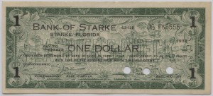 1933 Bank of Starke $1