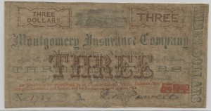 1862 Stage Coach $3 Note