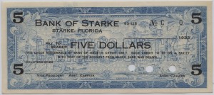 1933 Bank of Starke $5