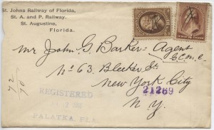 1886 Palatka St. Johns Railway of Florida