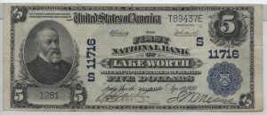 1902 Plain Back $5 Note Charter #S11716