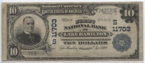 1902 Plain Back $10 Note Charter #S11703