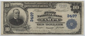 1902 Plain Back $10 Note Charter #3497