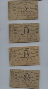 1862 Complete Set of Confederate Packing-House Notes (.5 Cent, .10 Cent, .15 Cent, .25 Cent Notes)