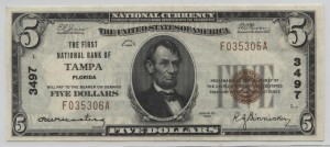 1929 Type 1 $5 Note Charter #3497