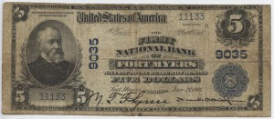 1902 Plain Back $5 Note Charter #9035