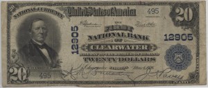 1902 $20 Plain Back Charter #12905