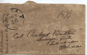 1831 Pensacola .18 3/4 Paid Postage