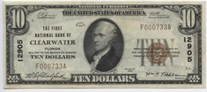1929 $10 Type 1 Charter #12905