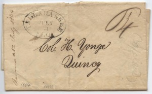 1834 Tallahassee Paid Postage