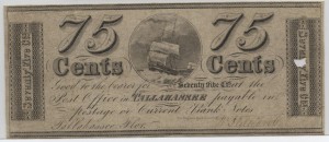 1839 .75 Cent Note