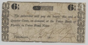 1841 6 1/4 Cent Scrip