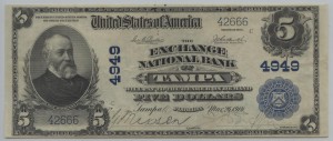1902 Plain Back $5 Note Charter #4949