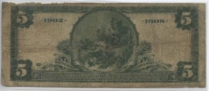1902 Date Back $5 Note Charter #S10310
