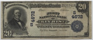 1902 Plain Back $20 Note Charter #4672