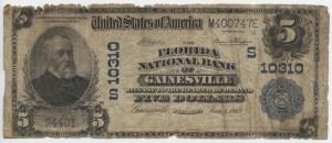 1902 Plain Back $5 Note Charter #S10310