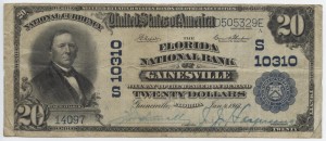 1902 Plain Back $20 Note Charter #S10310