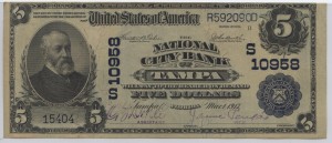 1902 Plain Back $5 Note Charter #10958