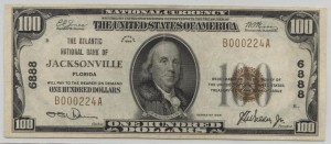 1929 Type 1 $100 Note Charter #6888